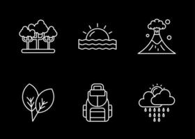 Rainforest Vector Icon Set