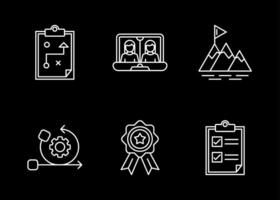 Project Planning Vector Icon Set