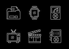 Multimedia Vector Icon Set