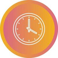 Beautiful Clock Vector line icon