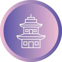 Beautiful Temple Vector line icon