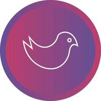 Beautiful Cute bird vector line icon