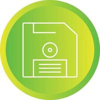 Beautiful Diskette Line Vector Icon