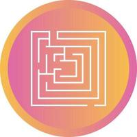 Beautiful Maze vector line icon