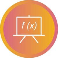 hermoso icono de línea de vector de fórmula