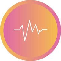 Beautiful ECG vector line icon