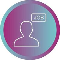 Beautiful Jobseeker vector line icon