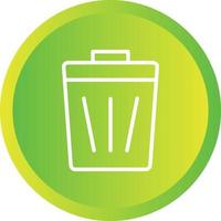 Beautiful Dustbin vector line icon