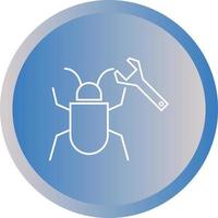 Beautiful Bug fixing vector line icon