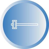 Beautiful Hammer Line Vector Icon