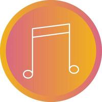 Beautiful Music Line Vector Icon