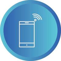 Beautiful Mobile Hotspot Line Vector Icon
