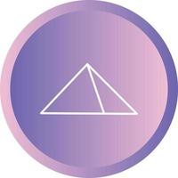 Beautiful pyramid Line Vector Icon