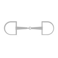 Vector flat horse equestrian bit snaffle