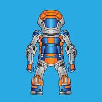 robot characters for kids Robotic character with happy modern technology post and gestures vector