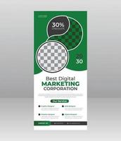 Business or Corporate Roll Up Banner vector