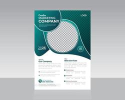 Corporate or Business Flyer Template Design vector