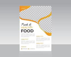 Delicious Food Flyer Template Design vector