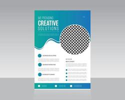 Technology Flyer Template Design Post vector