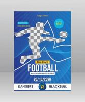 Sports Flyer Template Design vector