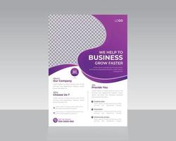 Business or corporate marketing Flyer Template Design vector