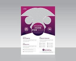 Real Estate Flyer Template Design vector