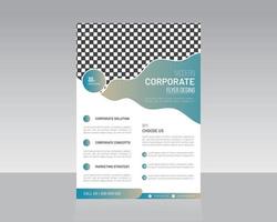 diseño de volante empresarial o corporativo vector