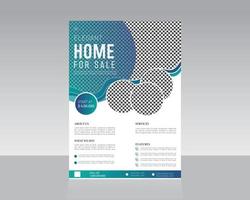 Real Estate Flyer Template Design vector