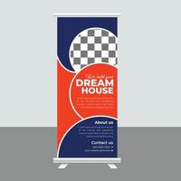 Real Estate Roll Up Banner vector