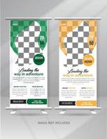 Travel Roll Up Banner vector