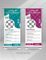 Travel Roll Up Banner vector