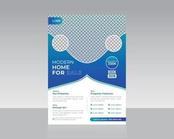 Real Estate Flyer Template Design vector