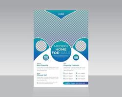 Real Estate Flyer Template Design vector