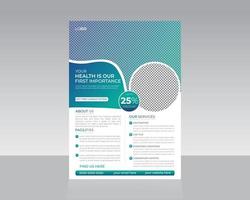 Medical Flyer Template Design vector