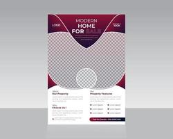 Real Estate Flyer Template Design vector