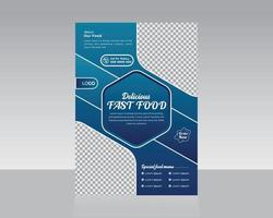 Food Flyer Template Design vector