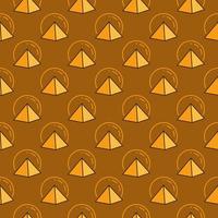 Egyptian Pyramids vector Egypt Culture concept colored seamless pattern