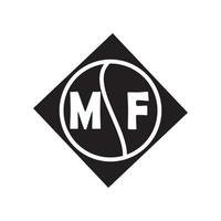 MF letter logo design.MF creative initial MF letter logo design . MF creative initials letter logo concept. vector