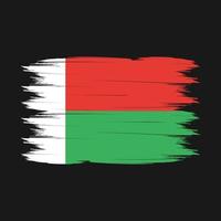 Madagascar Flag Brush Vector