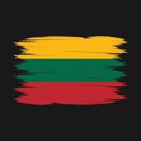 Lithuania Flag Brush Vector