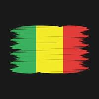 Mali Flag Brush Vector