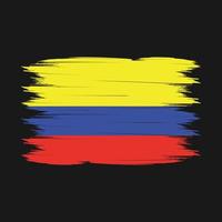 Colombia Flag Brush Vector