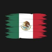 vector de pincel de bandera de méxico