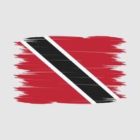 Trinidad Flag Brush Vector