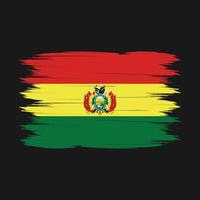 vector de pincel de bandera de bolivia