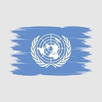 United Nations Flag Brush Vector