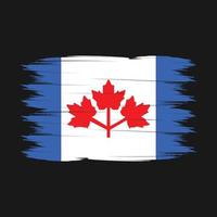 Canada Flag Brush Vector