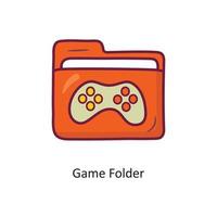 Game Folder vector filled outline Icon Design illustration. Gaming Symbol on White background EPS 10 File