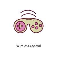 Wireless Control vector filled outline Icon Design illustration. Gaming Symbol on White background EPS 10 File