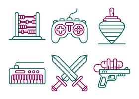 Toys Vector Icon Set